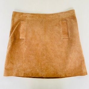 Kut From The Kloth Tan Suede Mini Skirt 16